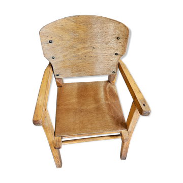 Children's wooden commode chair