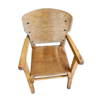 Children's wooden commode chair
