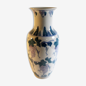 Vase chinois décor vigne