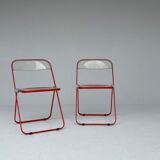 Set of "Plia" Chairs by Giancarlo Piretti for Castelli, 1970's