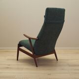 Green melange armchair, Danish design, 1970s, production: Denmark