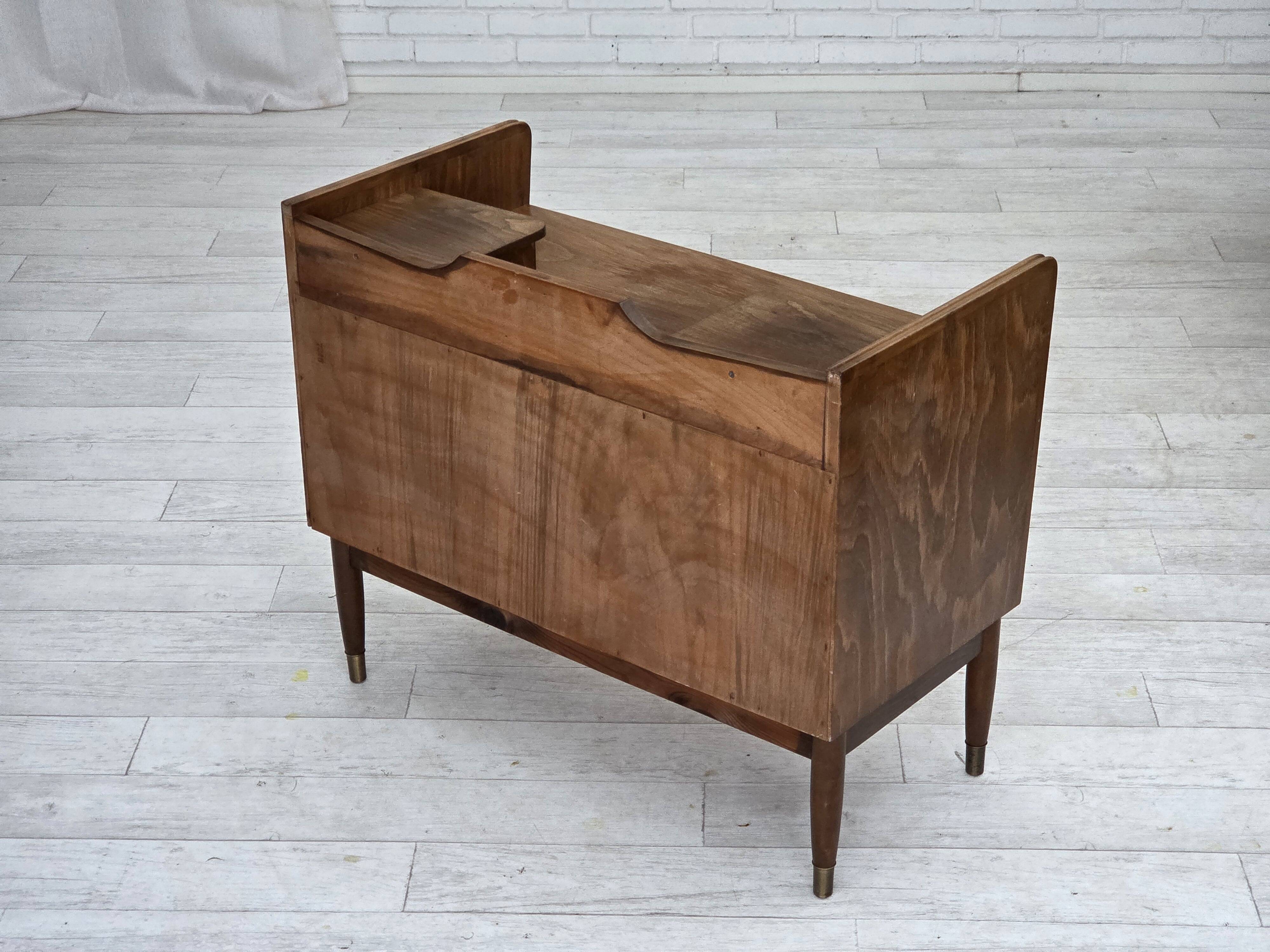 1970s, Danish chest of drawers, beech wood.