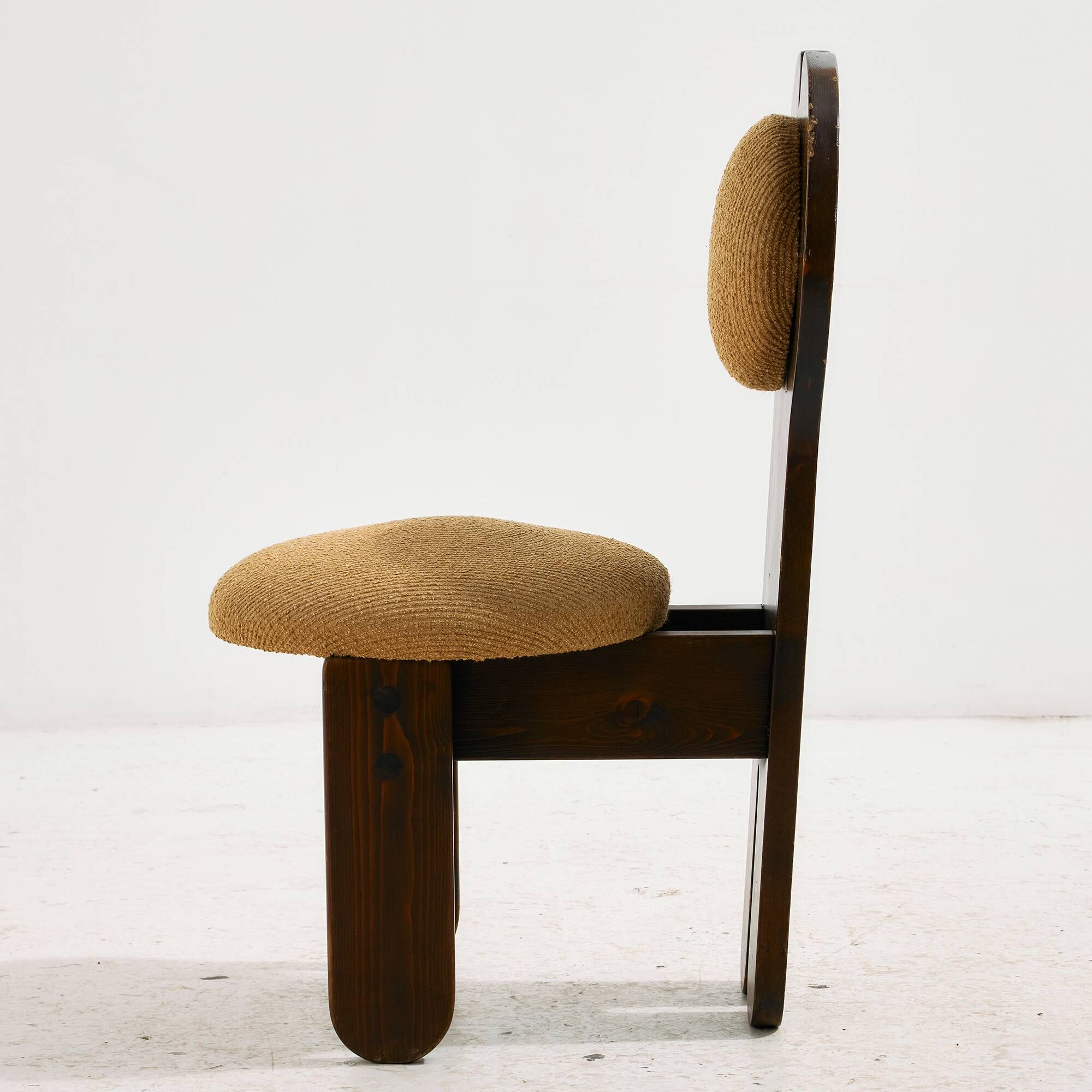 Hungarian pine chair by Mária Szedleczky, Set of 6