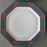 6 assiettes plates coquet forme lotus modèle orénoque