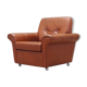 Fauteuil en cuir, design danois, années 60, production: Danemark
