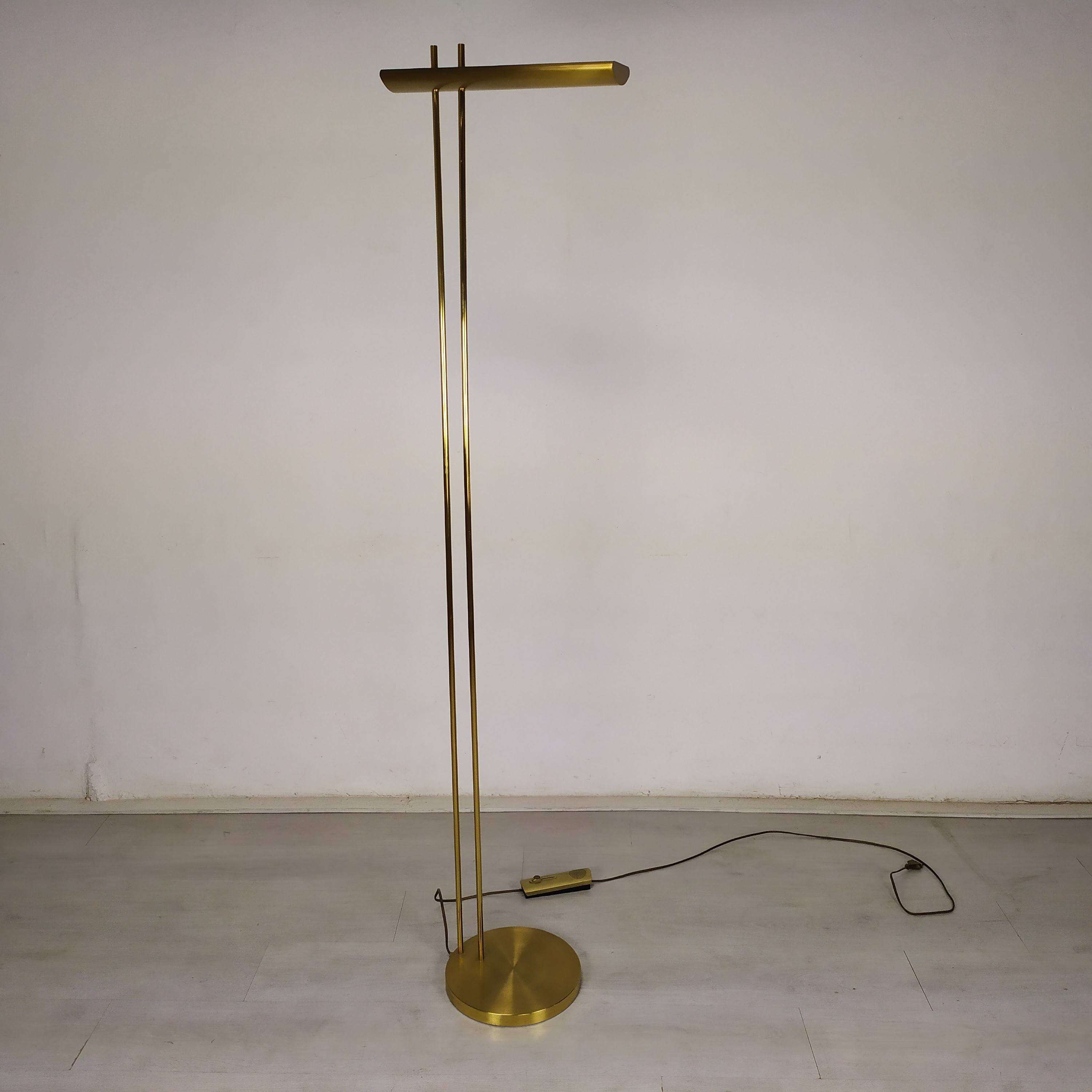 Floor lamp gilded design Lucien Gau