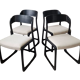 4 Baumann sleigh chairs
