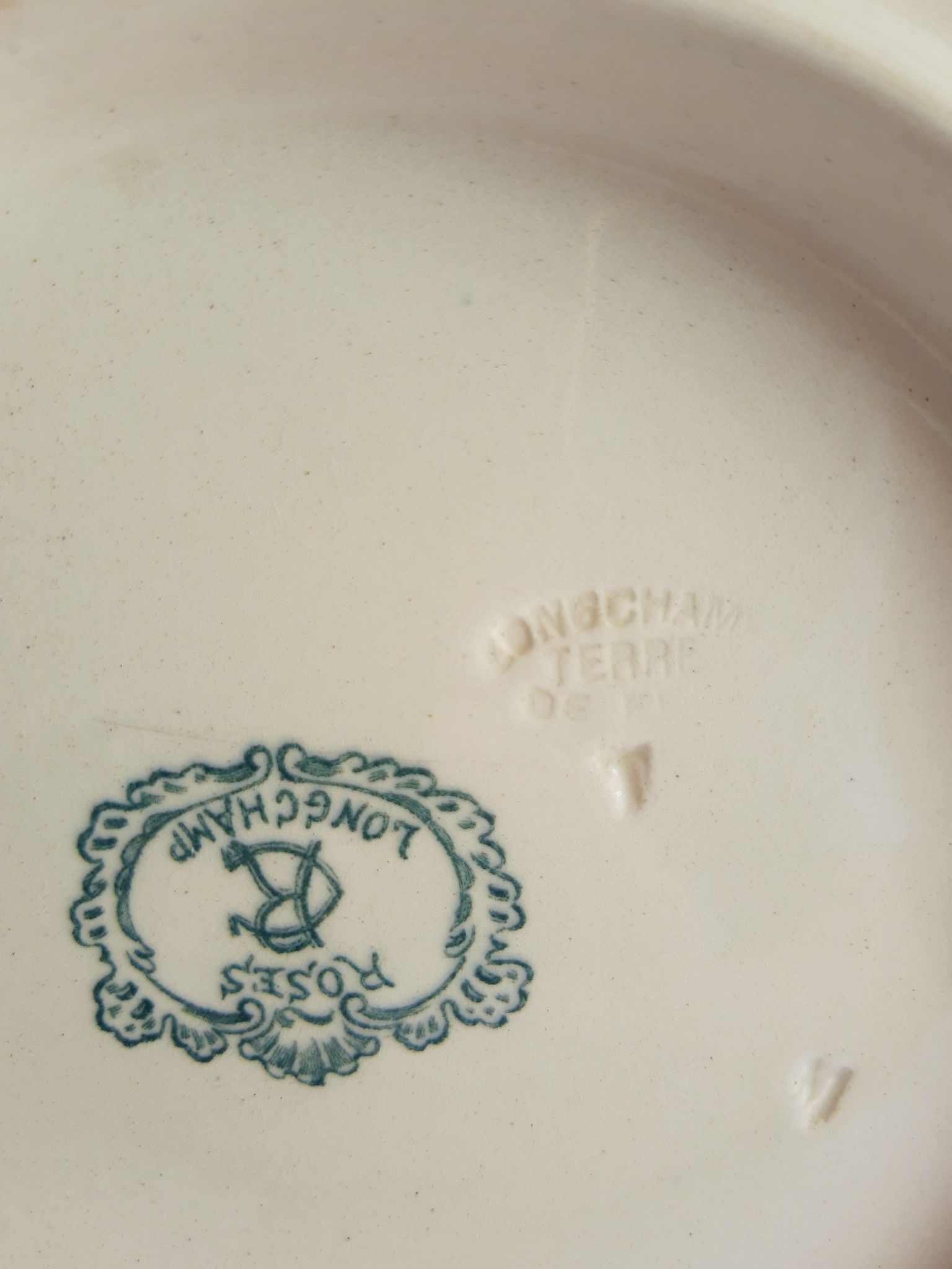 Old Longchamp pink iron earth dish