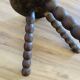 Tabouret vintage à pieds bobines