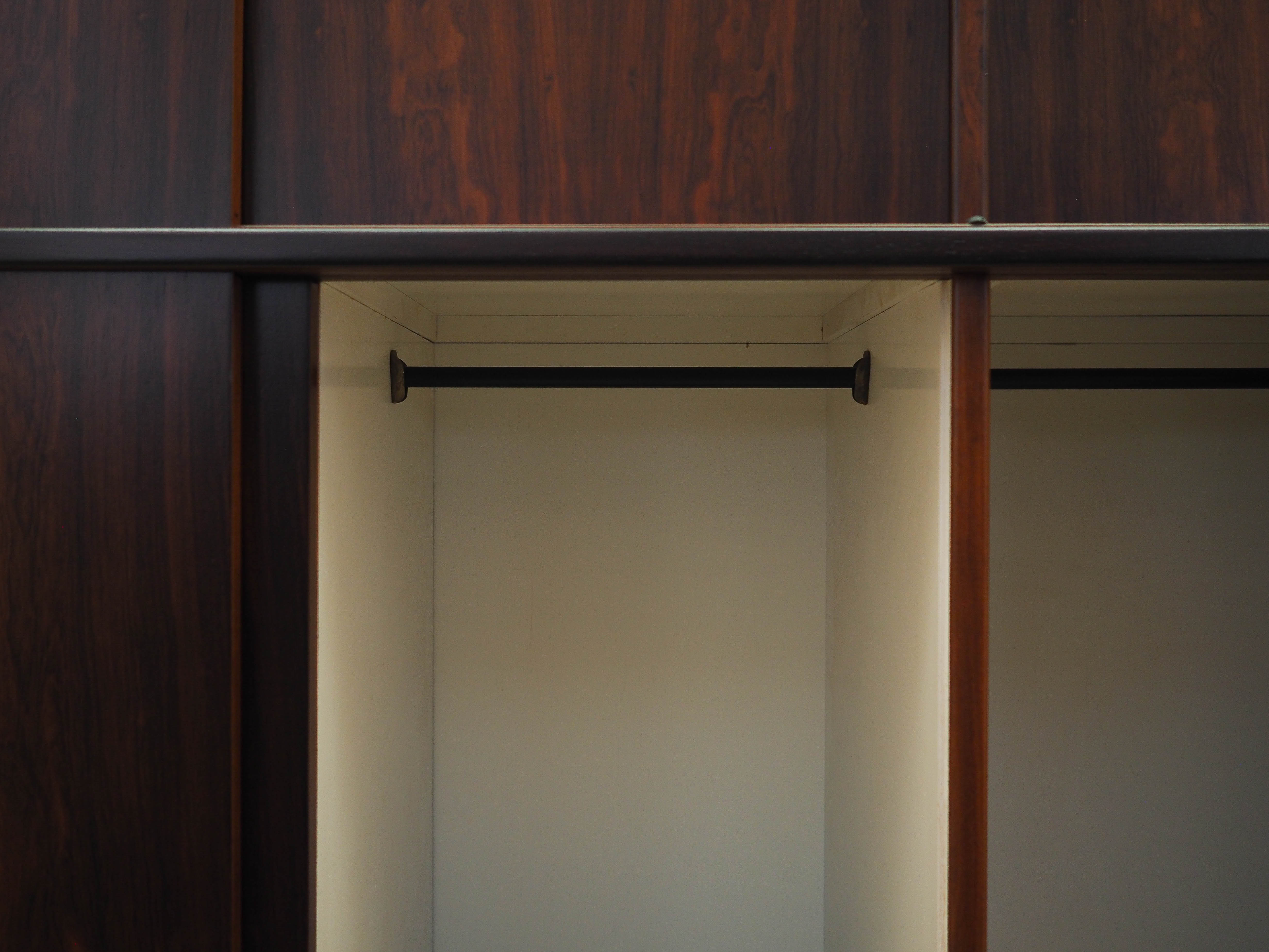 Rosewood wardrobe, Danish design, 1970s, made in Denmark