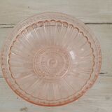 Pink glass bowl