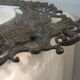 Bronze candle holder mirror
