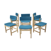 Lot de 6 chaises, Danemark 1960