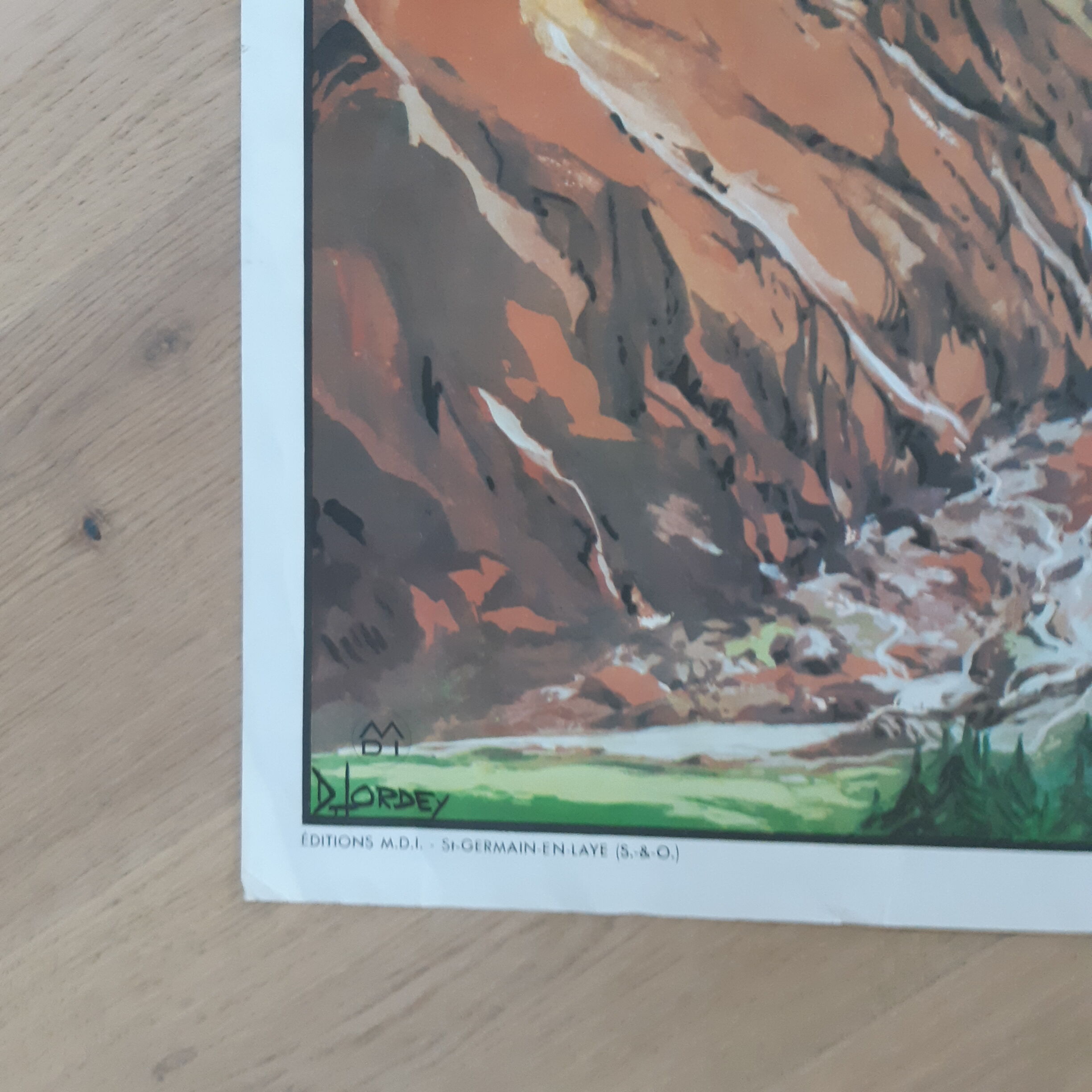 School poster the glacier and the ancient mountain