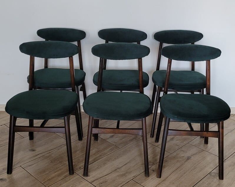 Ensemble de 6 chaises conçues par T. Halas vintage 60