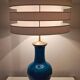Mid-Century ceramic table lamp by Warren Kessler, 1950s.