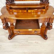 Table de coiffeuse antique en acajou, années 1890