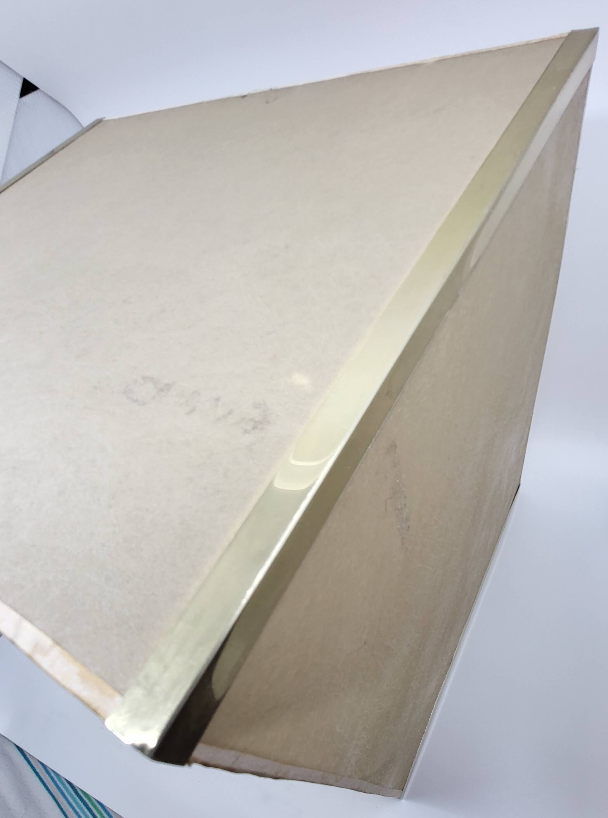 Executive table lamp, black and gold, Italian design 1970