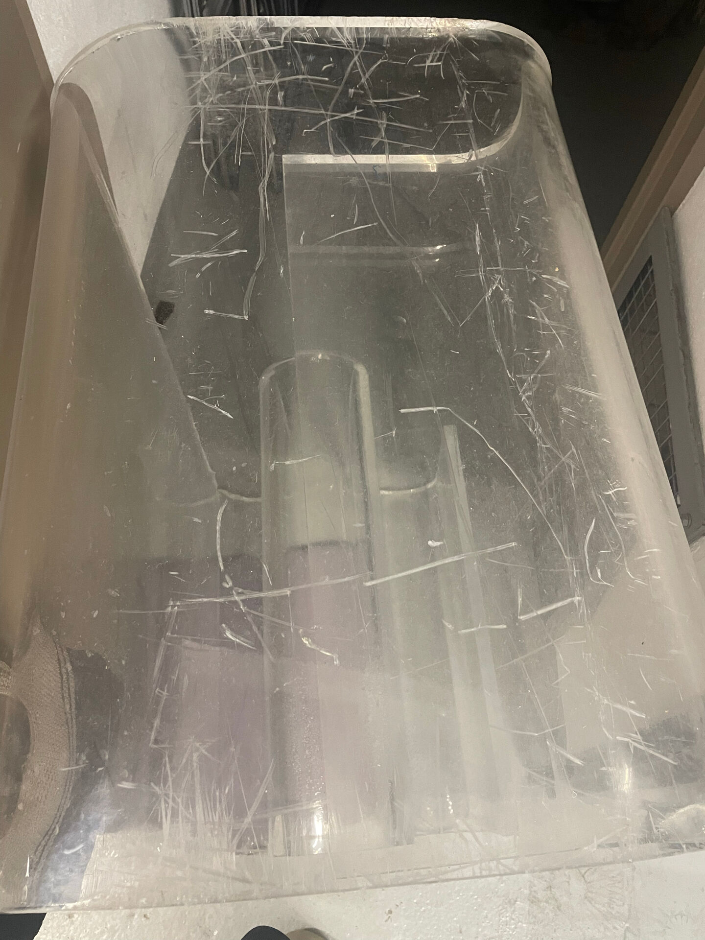 Vintage plexiglass coffee table