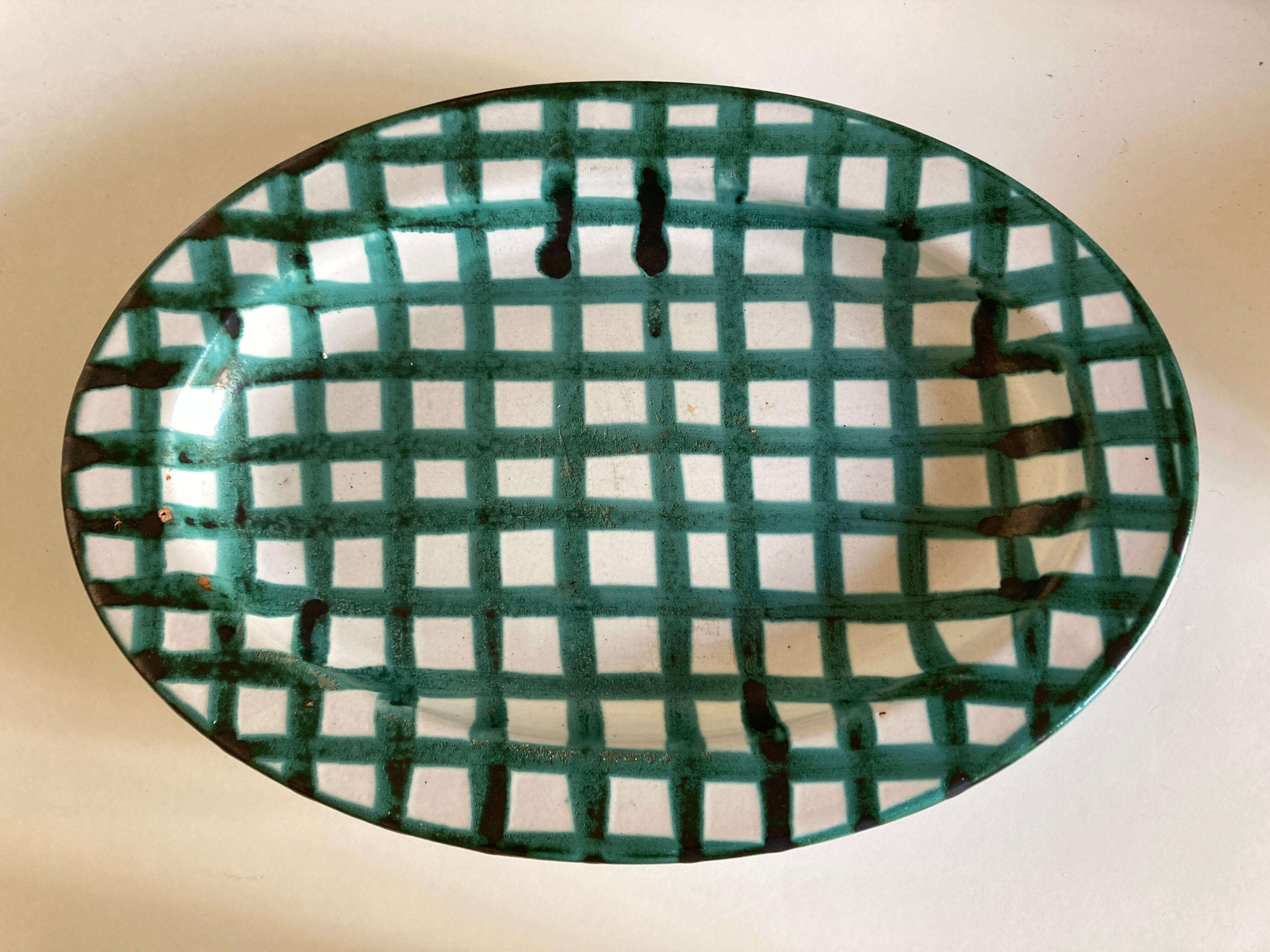 Dish by Robert Picault signed in full XXL 1960