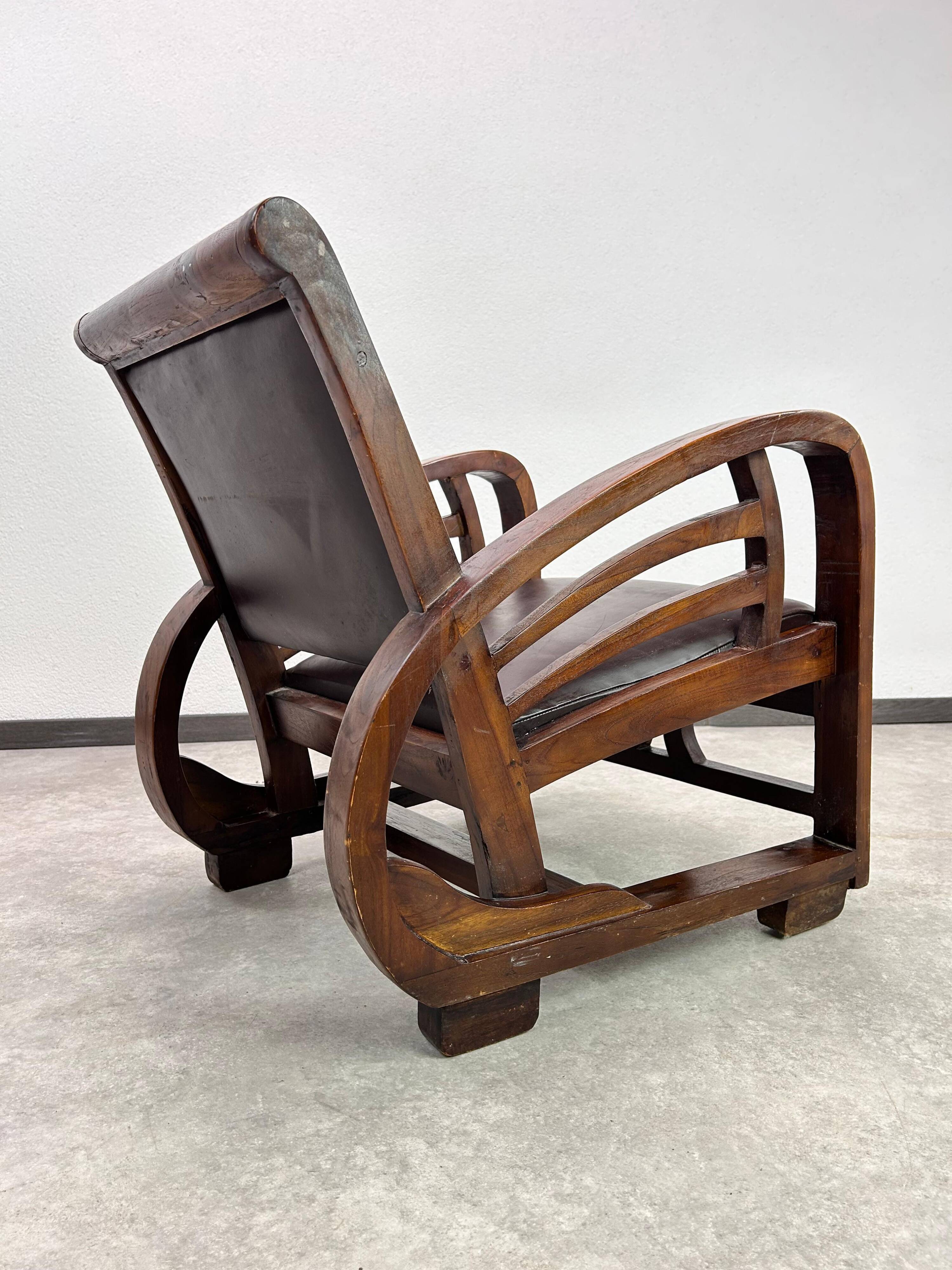 French Art Deco lounge chair