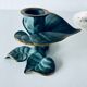 Bronze leaf candle holder