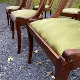 6 chaises gondole en acajou