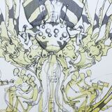 François delaroziere, l'araignée géante, 2008. original lithograph on rives paper. signed