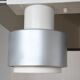 Ceiling lamp indus 2 large spots with a lampshade reflector aluminum