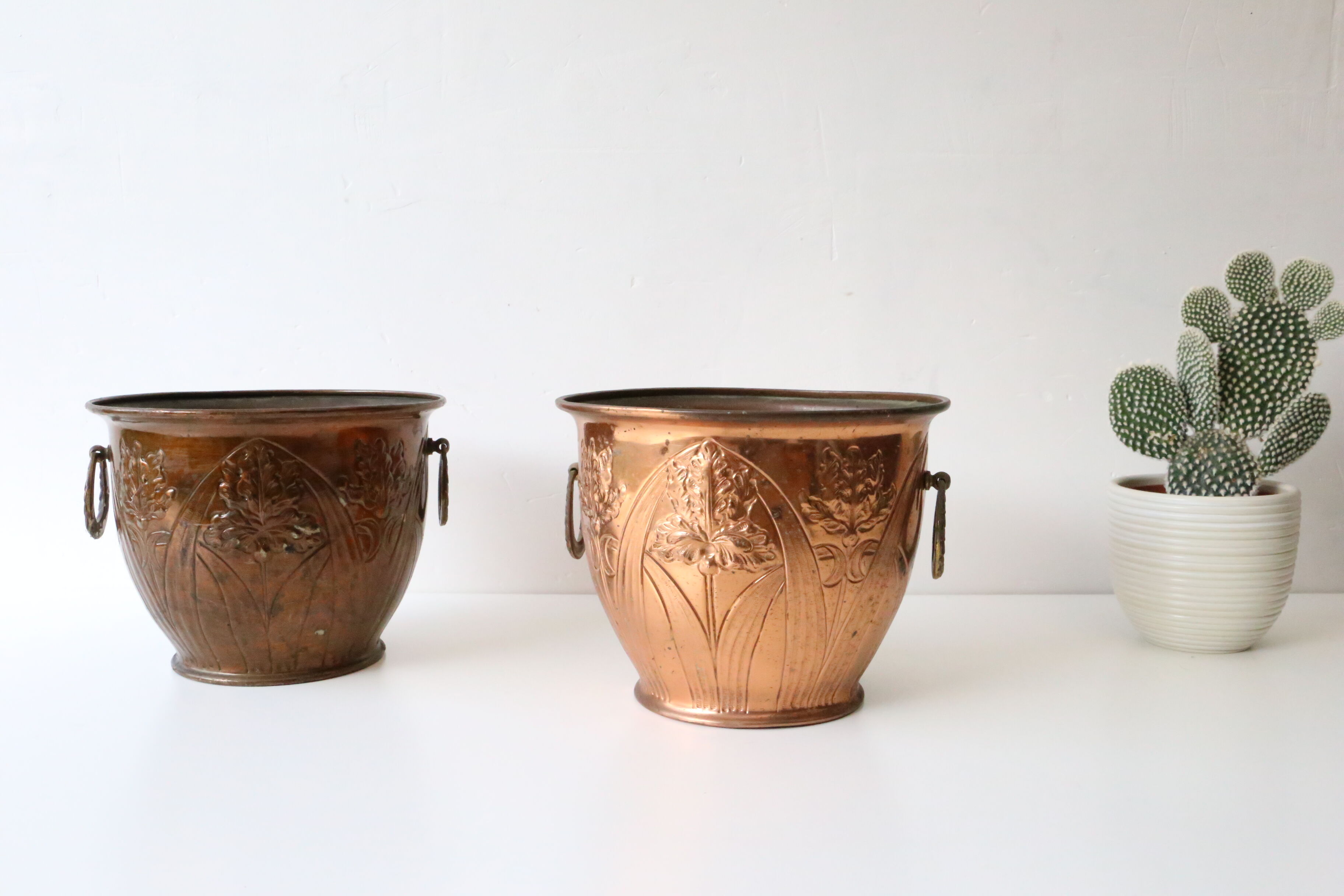 Copper pot-pots duo