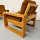 Set of 2 Swedish design pine armchairs by Roland Wilhelmsson, 1970s