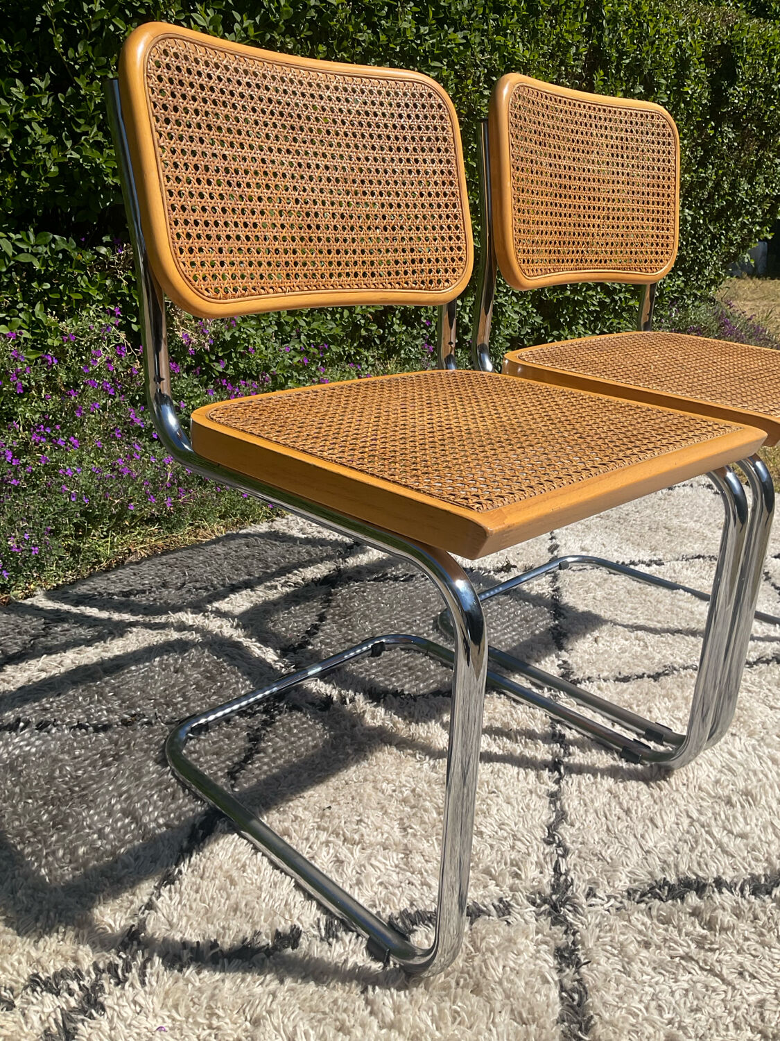 Paire de chaises Marcel Breuer Cesca B32
