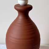 Large terracotta lamp by Lampes d'Albret