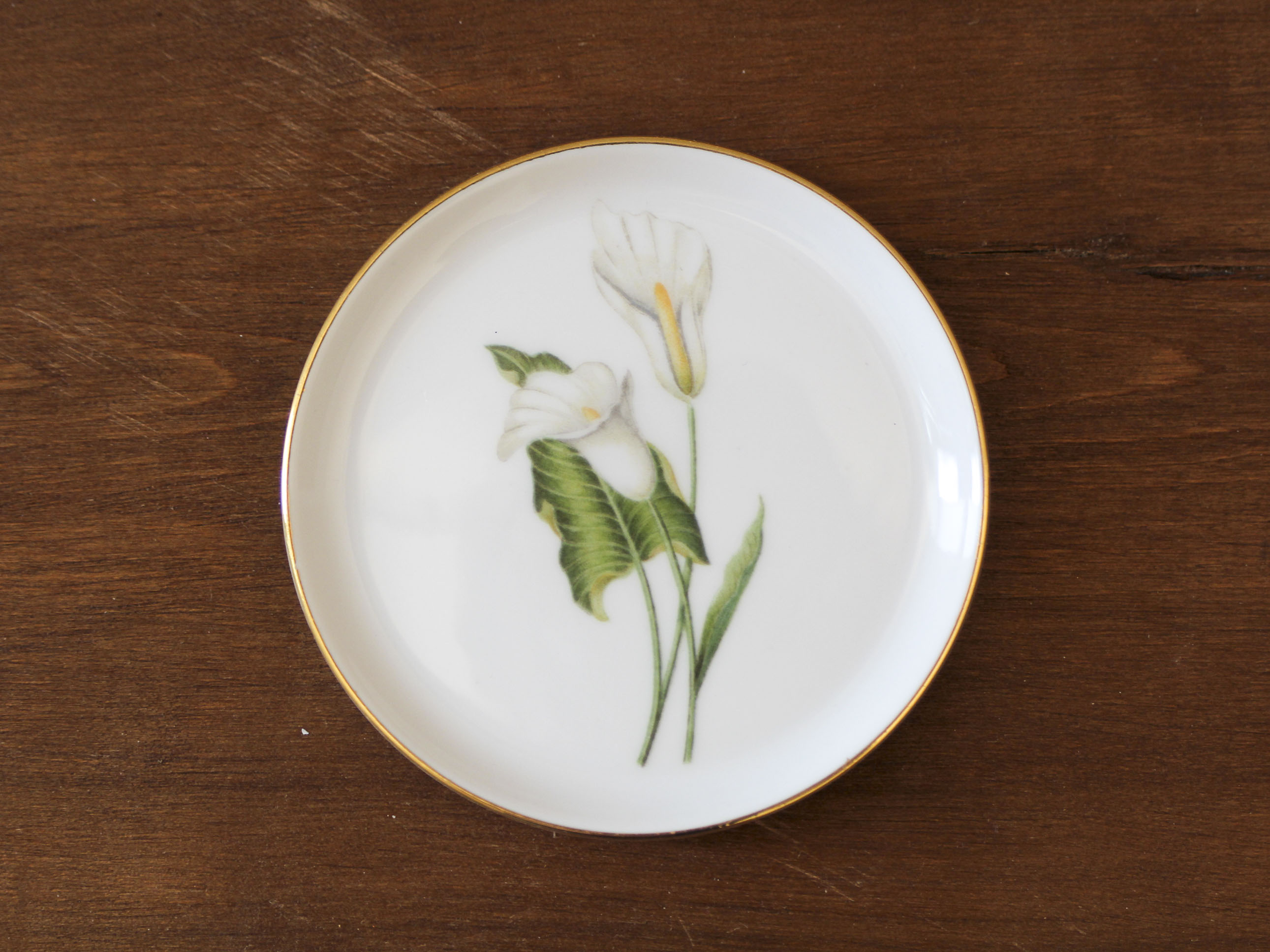 6 vintage furstenberg flower coasters