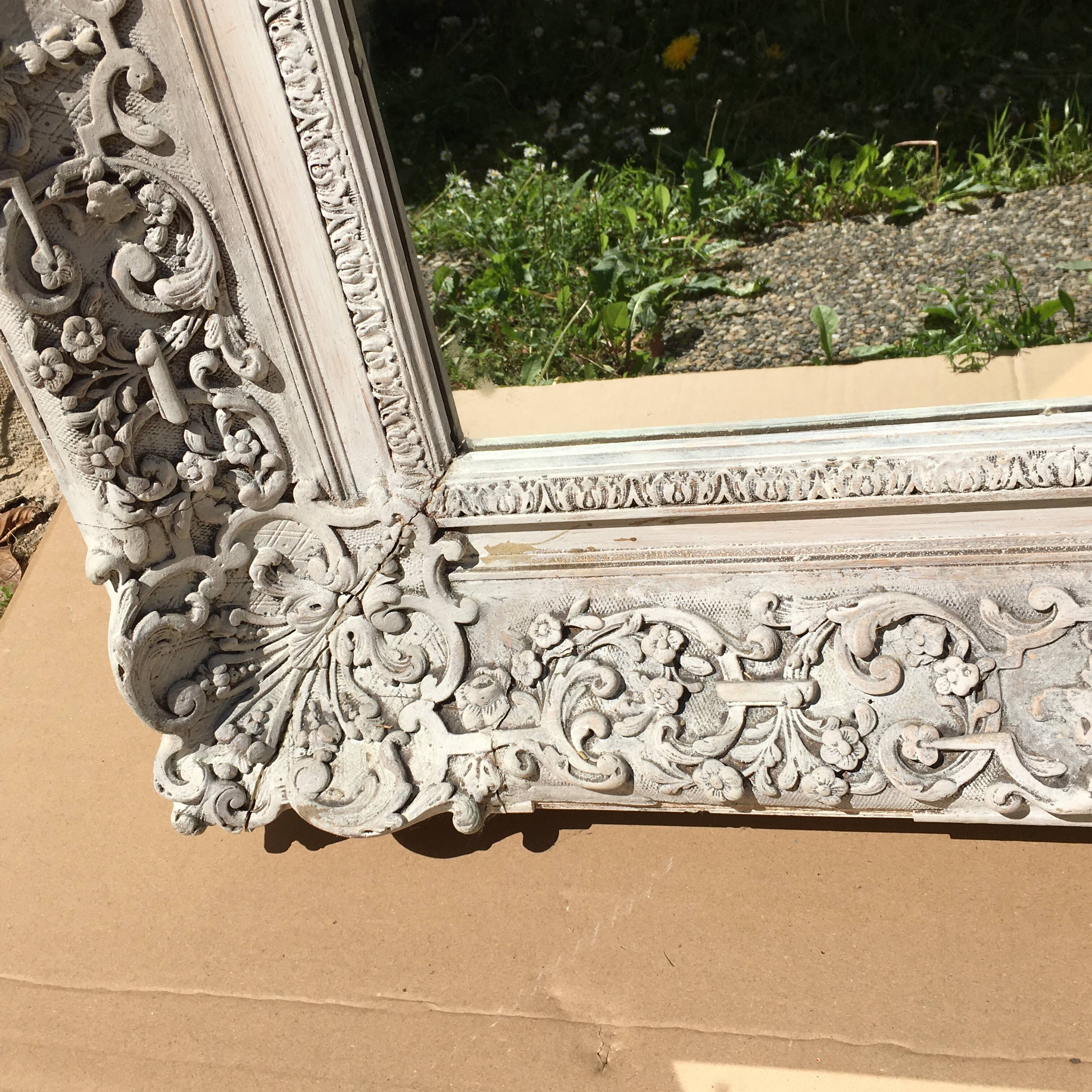 Miroir cadre ancien baroque