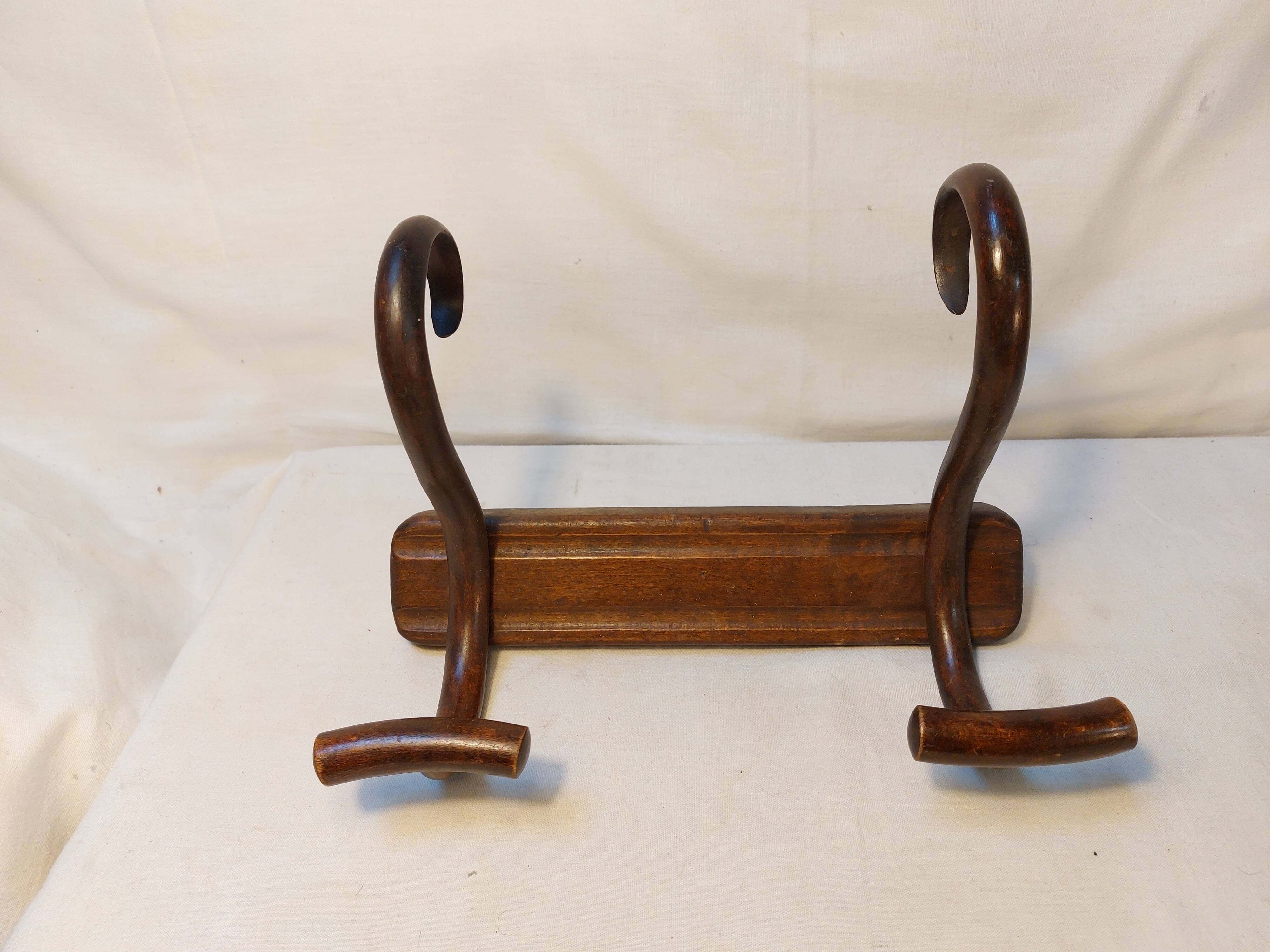 Baumann wall coat rack in curved wood - Hat rack - 1920s