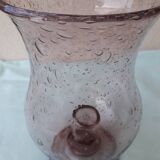 Bubble glass candle holder