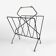 Magazine holders design black metal and brass 50s