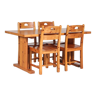 1970s Pine dining set from Sweden