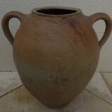 Large two-handled terracotta jar