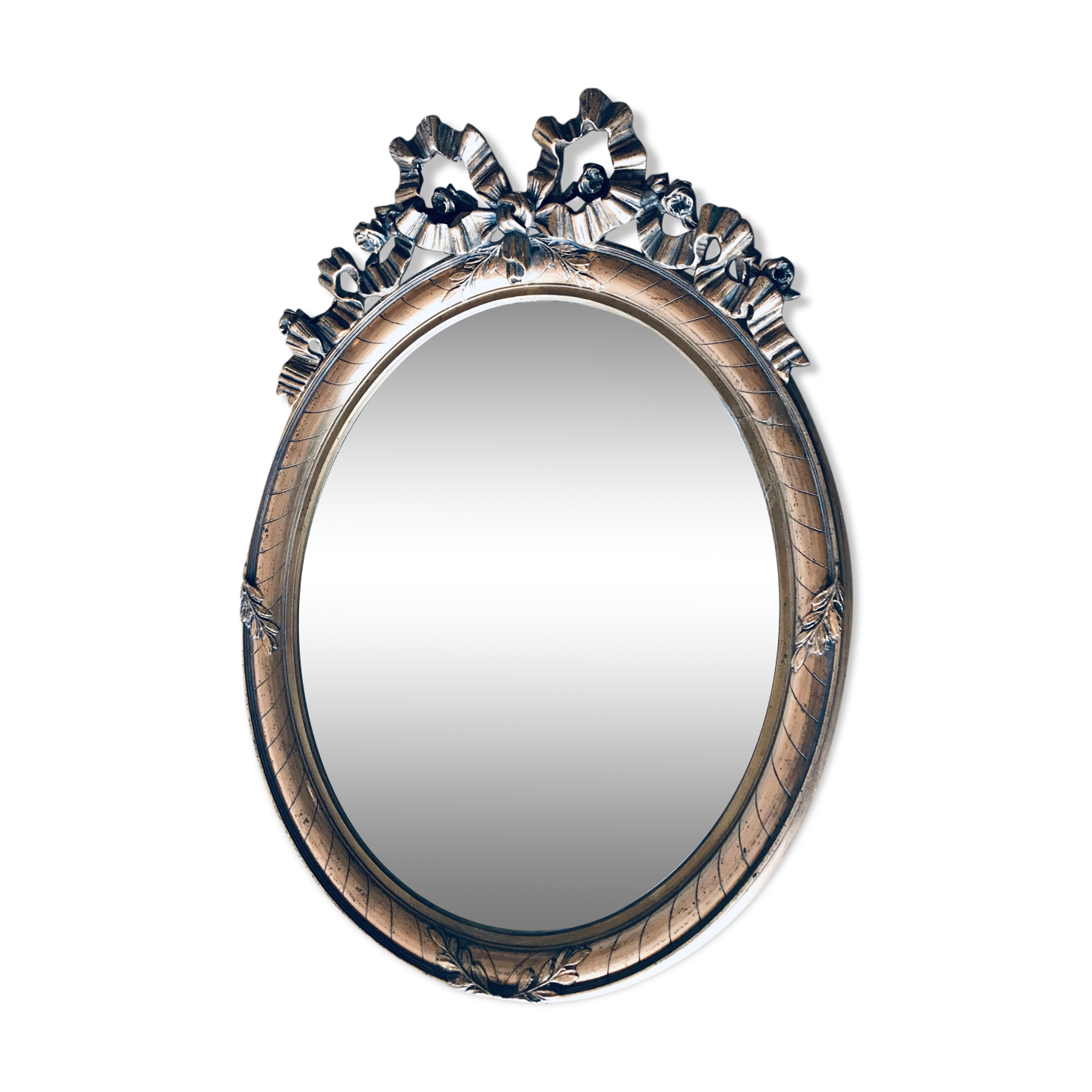 1900 mirror with beveled knot - 80x62cm