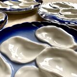 Porcelain oyster plates
