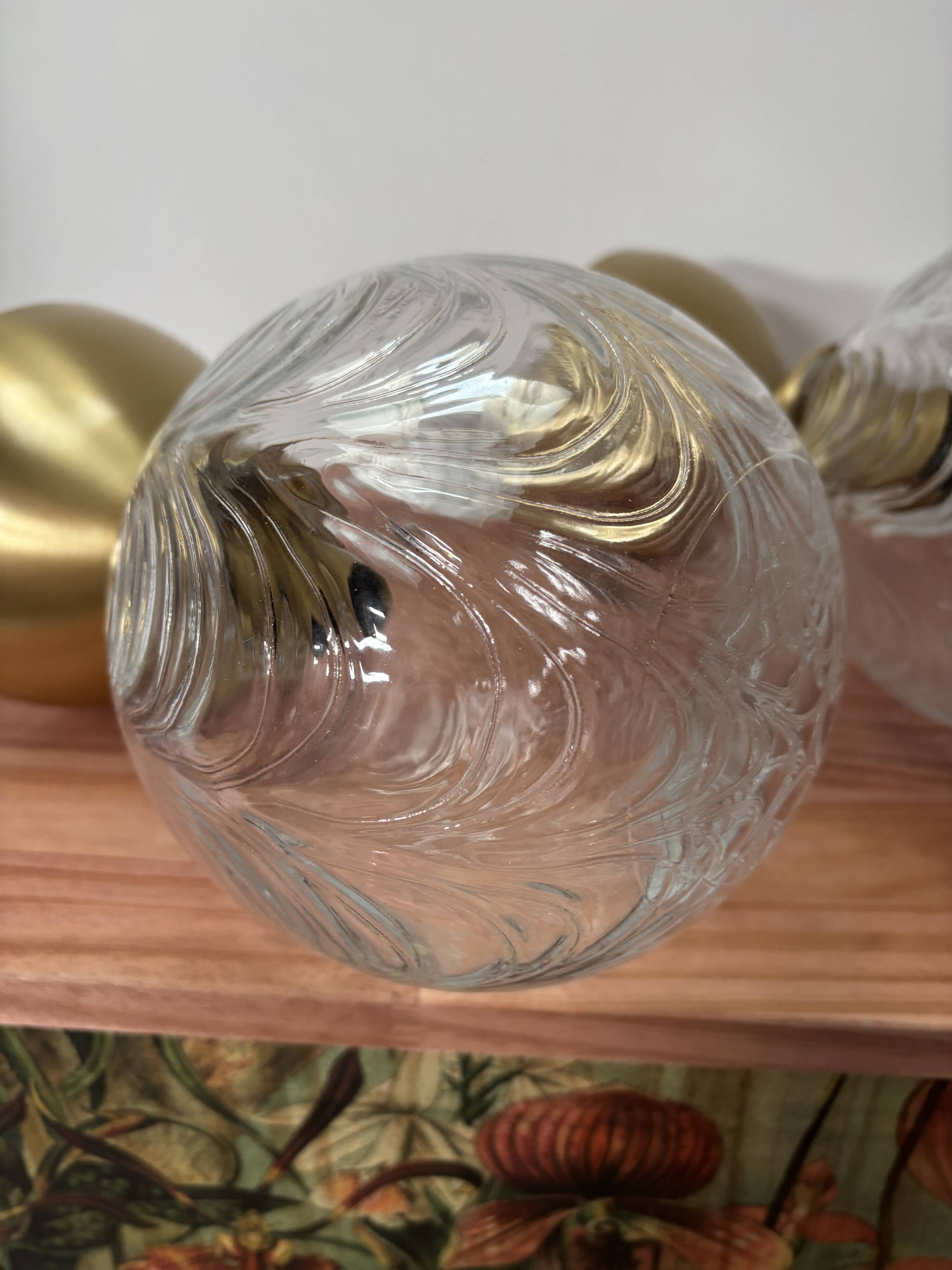 Pair of wall or ceiling lights - balls