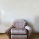 Fauteuil vintage italien en velours