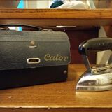 Vintage Calor iron toy with its box