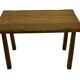Vintage Set of 3 brutalist oak side or nesting tables 1970s