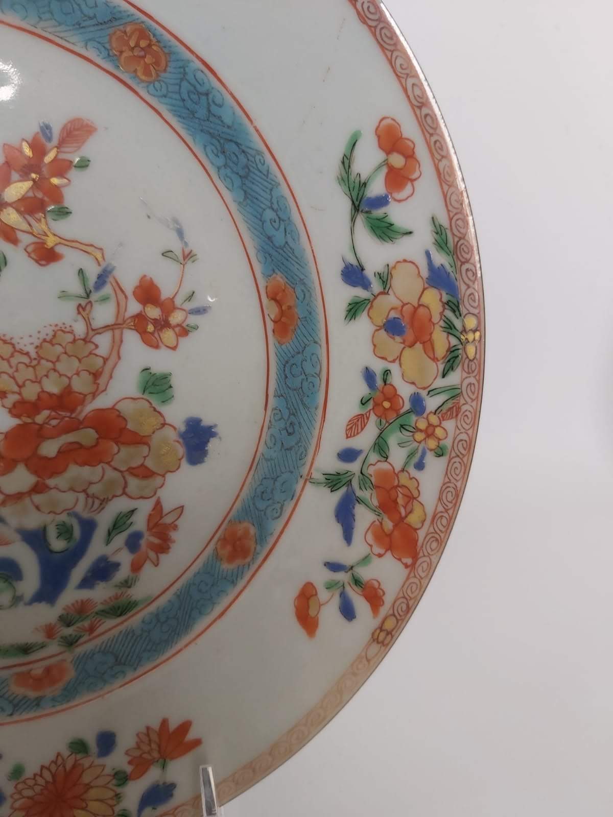 Pair of China porcelain plates, India Company, 19th