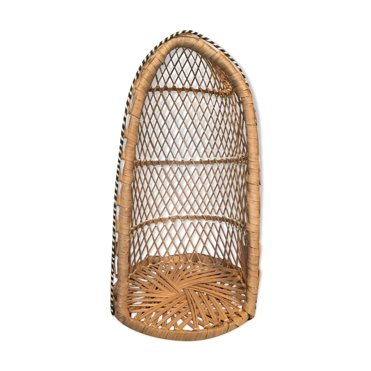 Emmanuelle doll chair in wicker