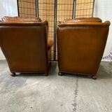 Pair of club armchairs