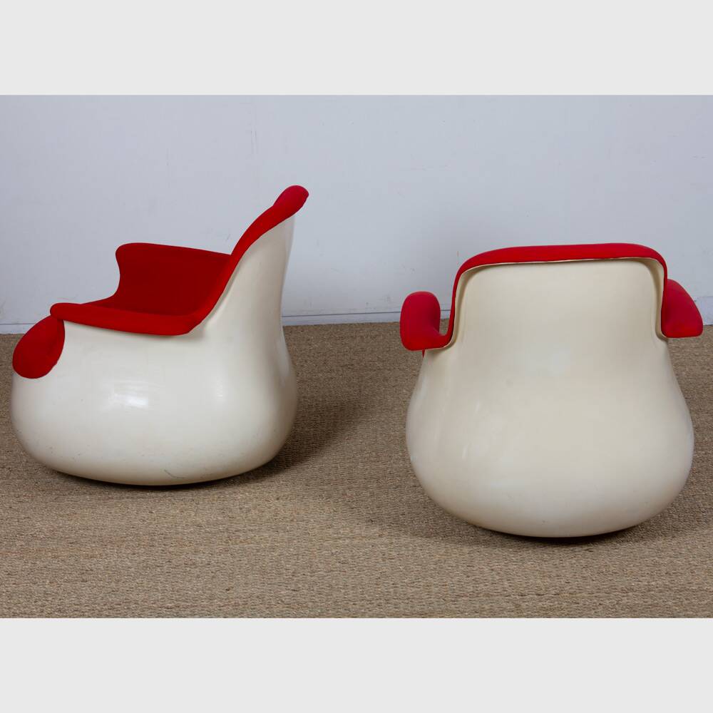 Pair of Culbuto armchairs by Marc Held for Knoll, 1967